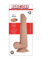 Love Shop Realcocks Bendable Dildo 7.5in - Vanilla