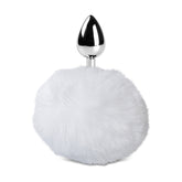 Metal Bunny Butt Plug White