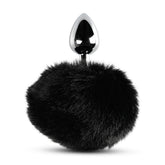 Metal Bunny Butt Plug Black