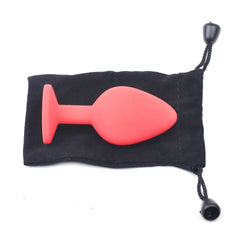 Heart Silicone Plug Red