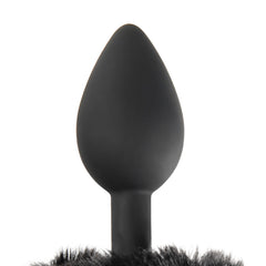 Silicone Bunny Butt Plug black