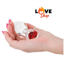 Crystal Heart Anal Plug