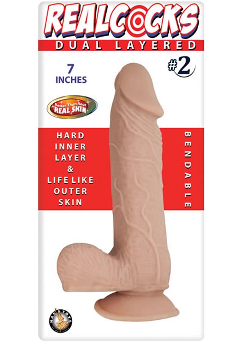LOVE SHOP RealCOCKS Bendable Dildo 7in - Vanilla