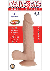 LOVE SHOP RealCOCKS Bendable Dildo 7in - Vanilla