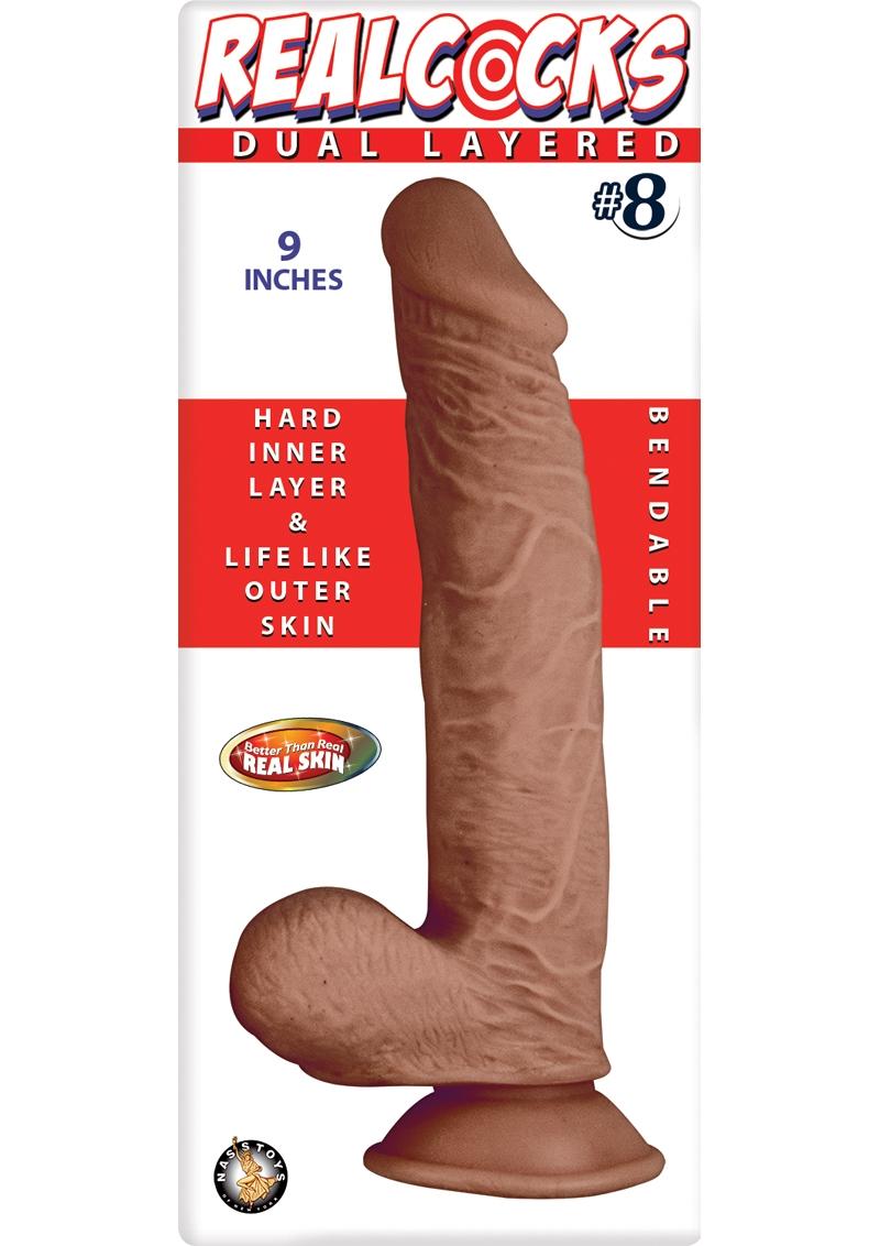 love shop Realcocks  Dildo 9in - Caramel