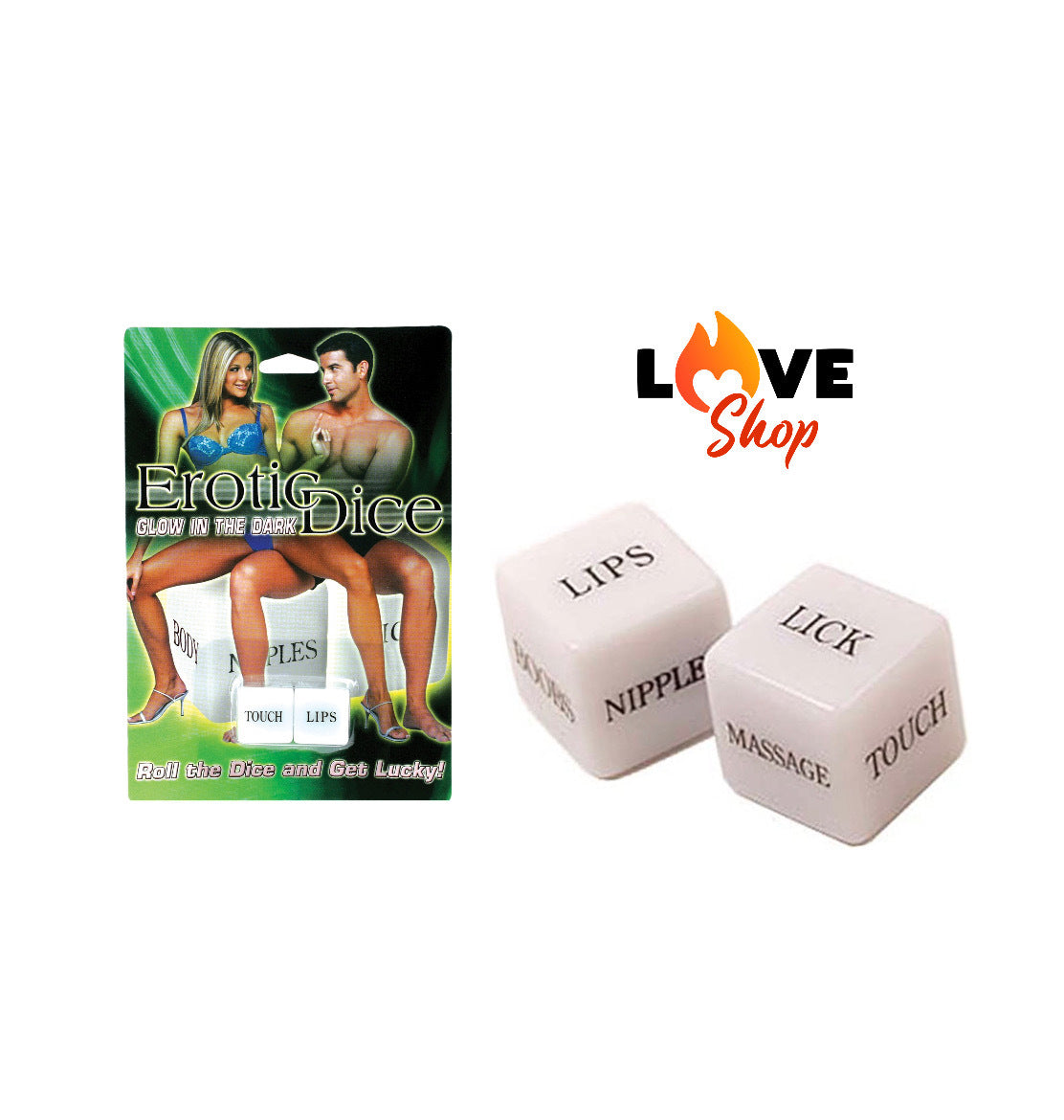 Erotic Dice Glow in the Dark