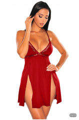 Sexy Red Heart Lace BabyDoll