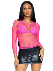 So Chilly Fishnet Long Sleeve Shirt